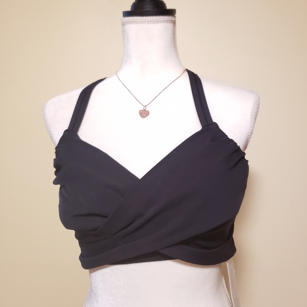 NWT, Lululemon Black Wrap It Up racerback Bra,10